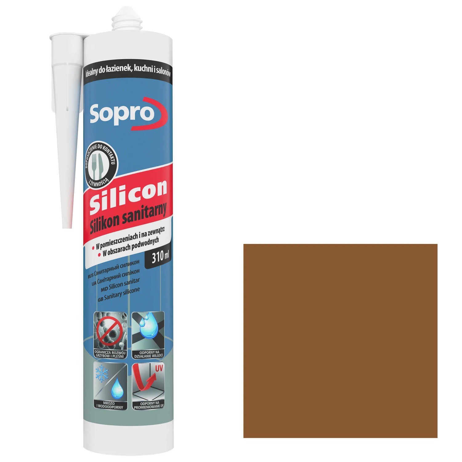 Sopro Silikon sanitarny 232 umbra 310 ml