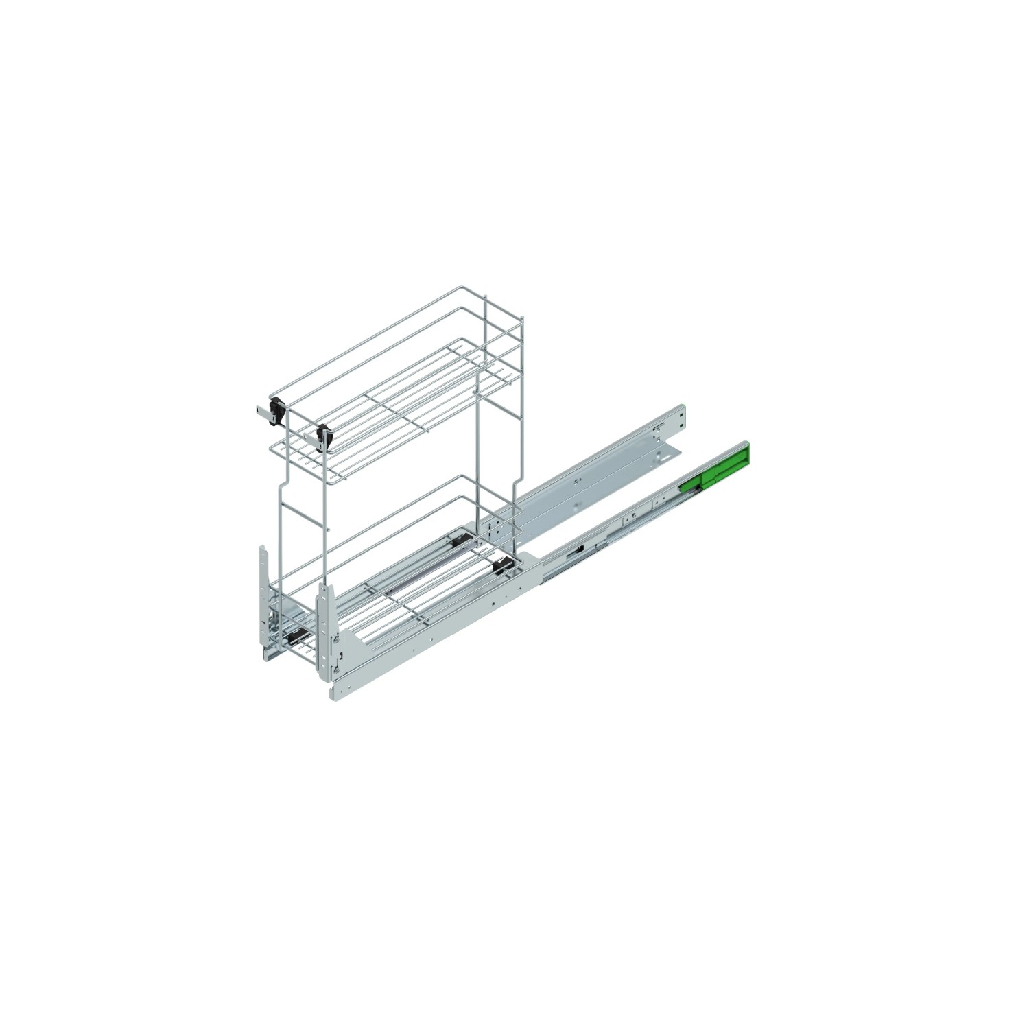 Cargo mini dolne +prowadnice chrom 20 cm