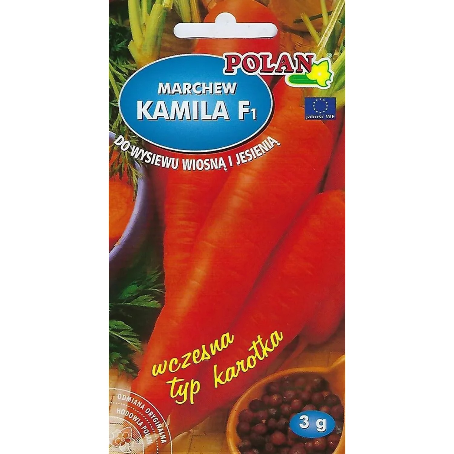 Marchew jadalna Kamila F1 Polan 3g