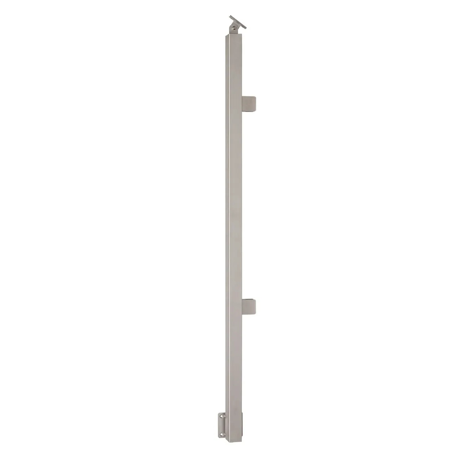 Kornik Słupek płaski pionowy do szyby lewy nierdzewny inox 1200 mm