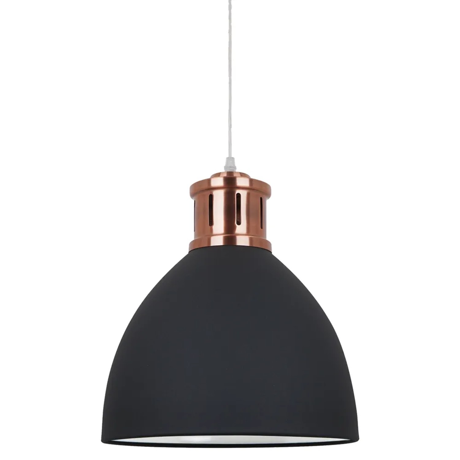 Italux Lampa wisząca LOLA 1xE27 60W miedź czarna