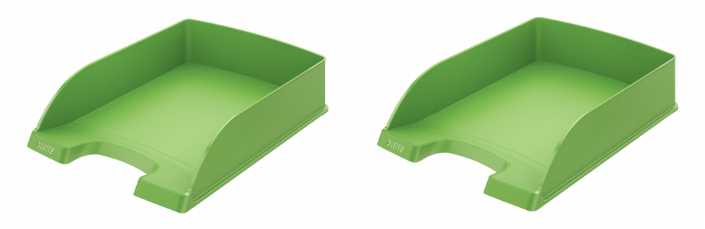 2x Półka na dokumenty Leitz Plus Standard, A4, plastikowa, jasnozielony