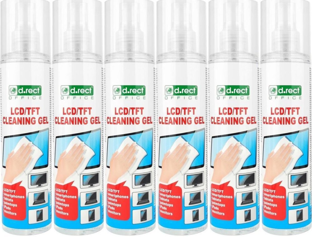 6x Żel do czyszczenia LCD D.Rect, 250ml