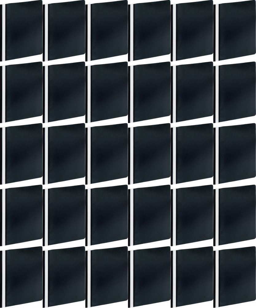 100x Skoroszyt plastikowy bez oczek Grand GR 505, A4, czarny