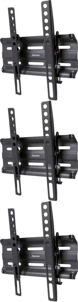 3x Uchwyt do telewizora Hama, 19-48", do 25kg, Vesa 200x200mm, czarny