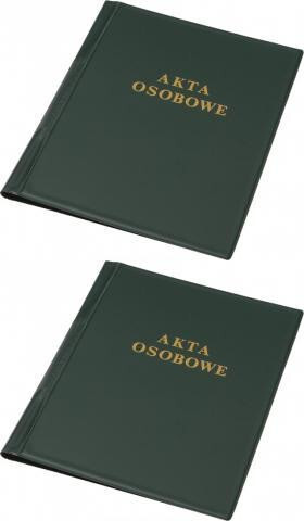 2x Teczka do akt osobowych Panta Plast, A4, PVC, zielony