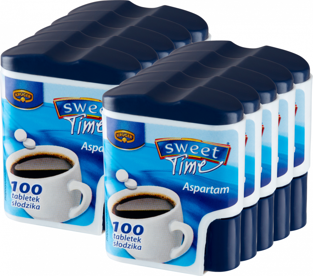 10x Słodzik Krüger Sweet Time, w tabletkach, 4.5g, 100 sztuk