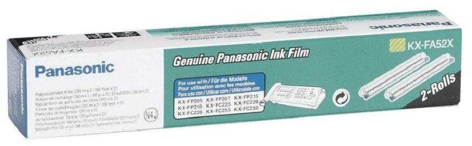 Folia oryginalna Panasonic KX-FA52E, 2 rolki, czarny