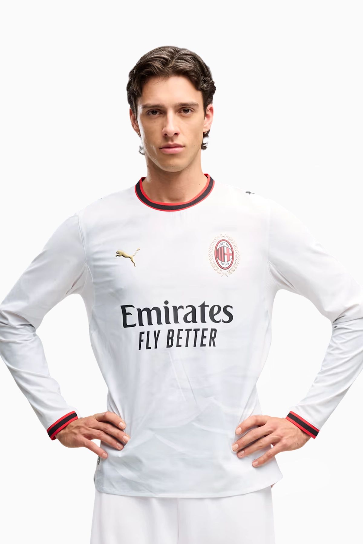 Koszulka z długim rękawem Puma AC Milan 26/27 Wyjazdowa Authentic - Biały