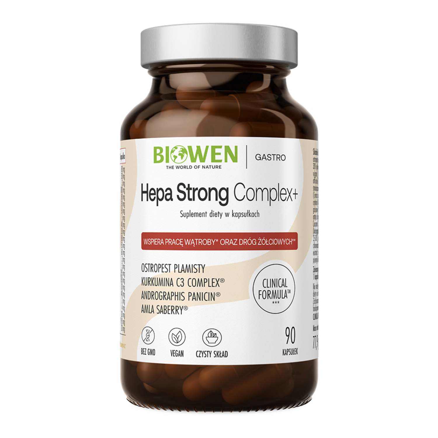 Biowen hepa strong complex+, 90 kapsułek