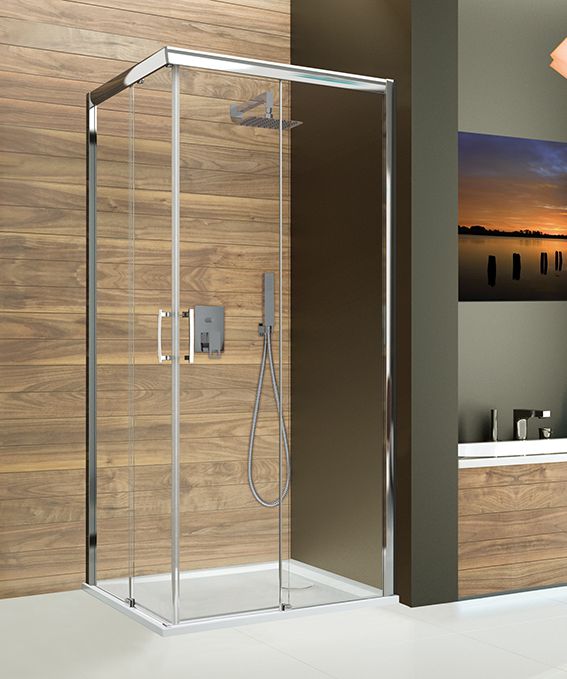 Sanplast Free Zone KNP/FREEZONE kabina prysznicowa 100x80 cm prostokątna prawa srebrny mat/szkło przezroczyste 600-271-3640-39-401