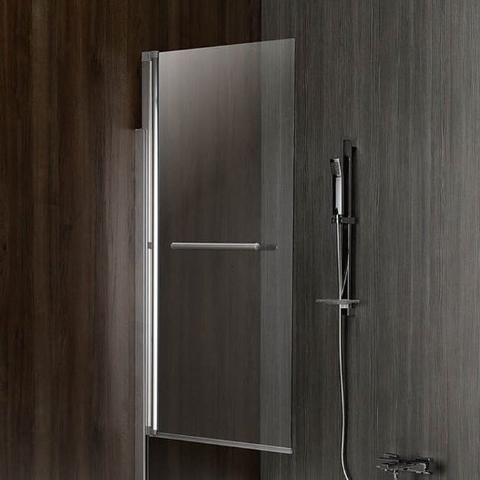 Polysan Rioni parawan nawannowy 71 cm srebrny/szkło przezroczyste 72915 - Wysyłka w 24h