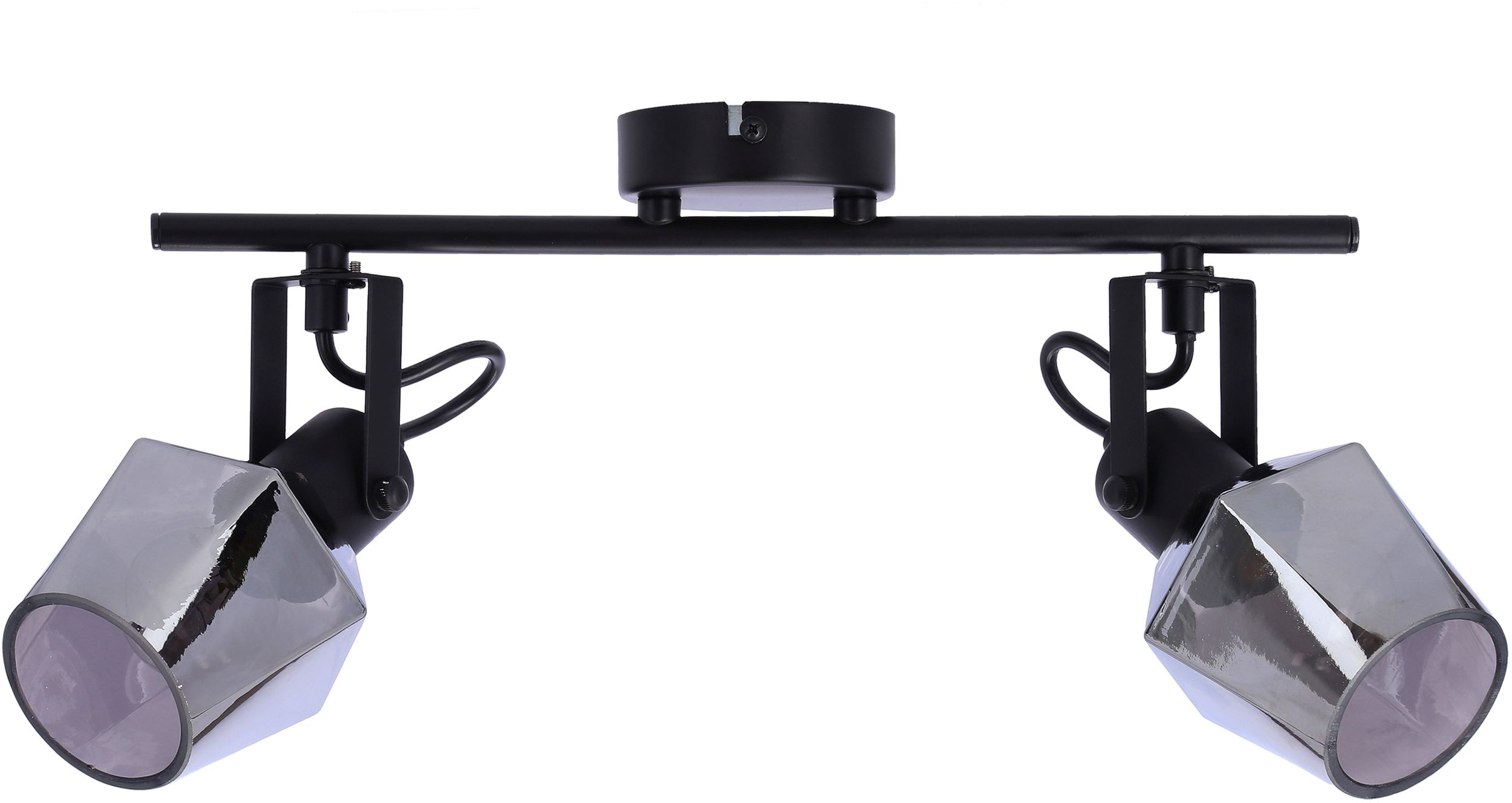 Candellux Randi lampa podsufitowa 2x15W czarny/przydymiony 92-13361