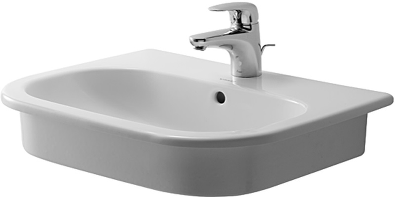 Duravit D-Code umywalka 54,5x43,5 cm wpuszczana półokrągła biała 0337540000