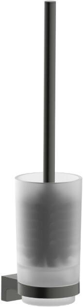Hansgrohe AddStoris S szczotka toaletowa ścienna czarny chrom szczotkowany 41782340