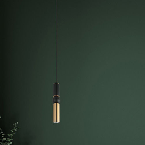 Italux Isidora lampa wisząca 1x25 W czarna-brązowa PND-14290-1-BK-BRO