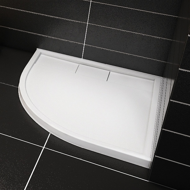 Schedline Charis brodzik półokrągły 90x90 cm biały 3SP.C3O-9090