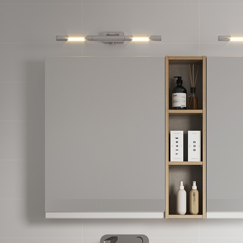 Cersanit Moduo szafka 40 cm lustrzana wisząca szara S590-033-DSM