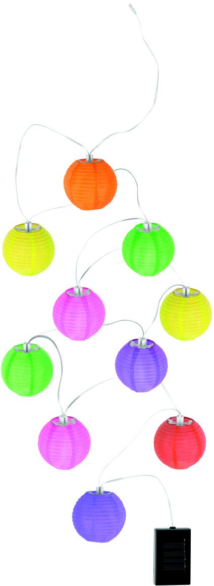 Globo Lighting Solar lampa solarna wisząca 10x0,06 W multikolor 33971