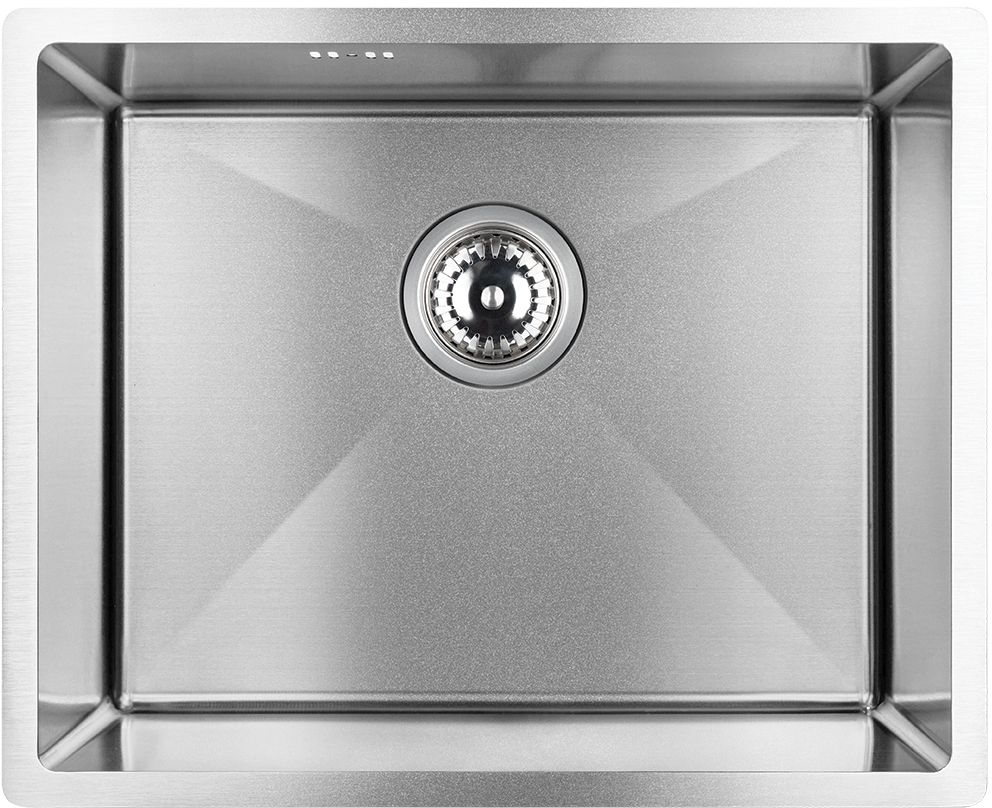 Laveo Marmara zlewozmywak stalowy z syfonem 54x44 cm SAM010P