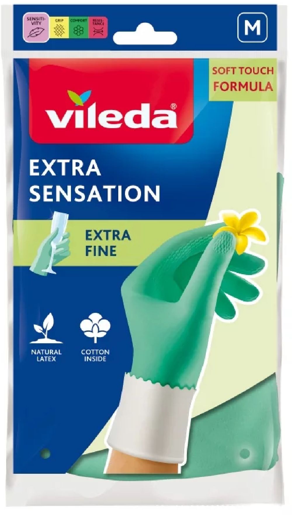 Vileda Extra Sensation rękawice rozmiar M 177492 - Wysyłka w 24h