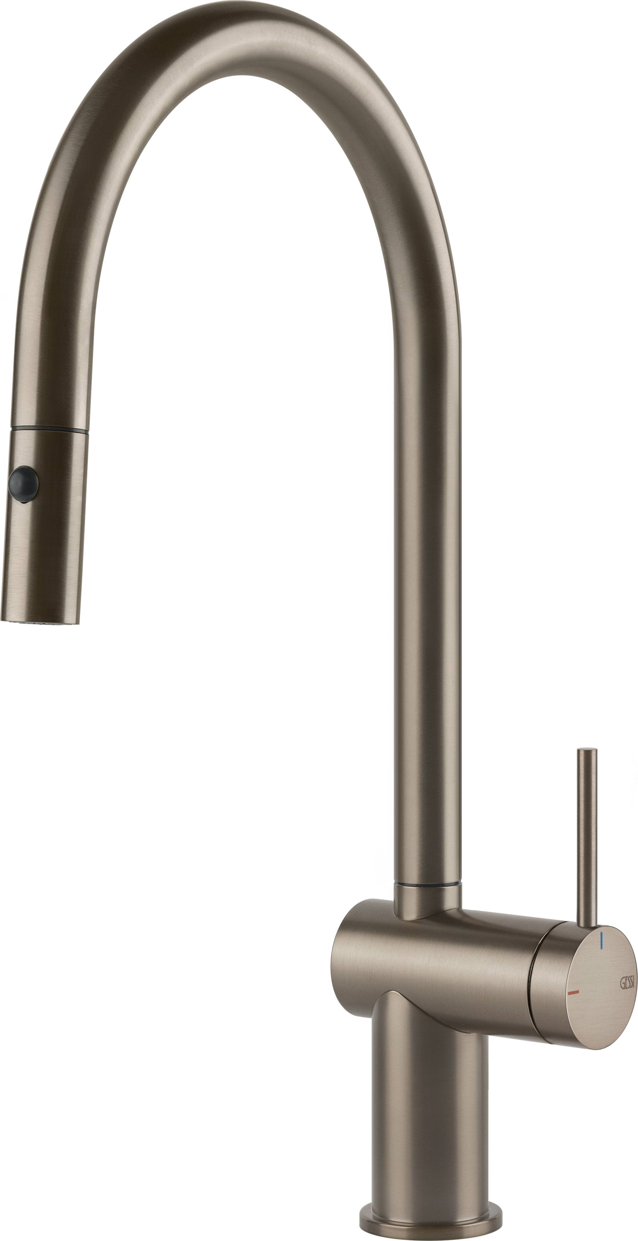 Gessi Inedito bateria kuchenna stojąca nikiel 60413.149