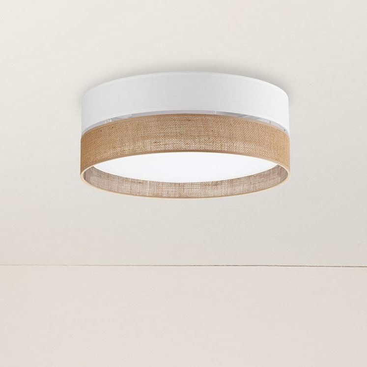 TK Lighting Linobianco plafon 3x15W biały/brązowy 6577