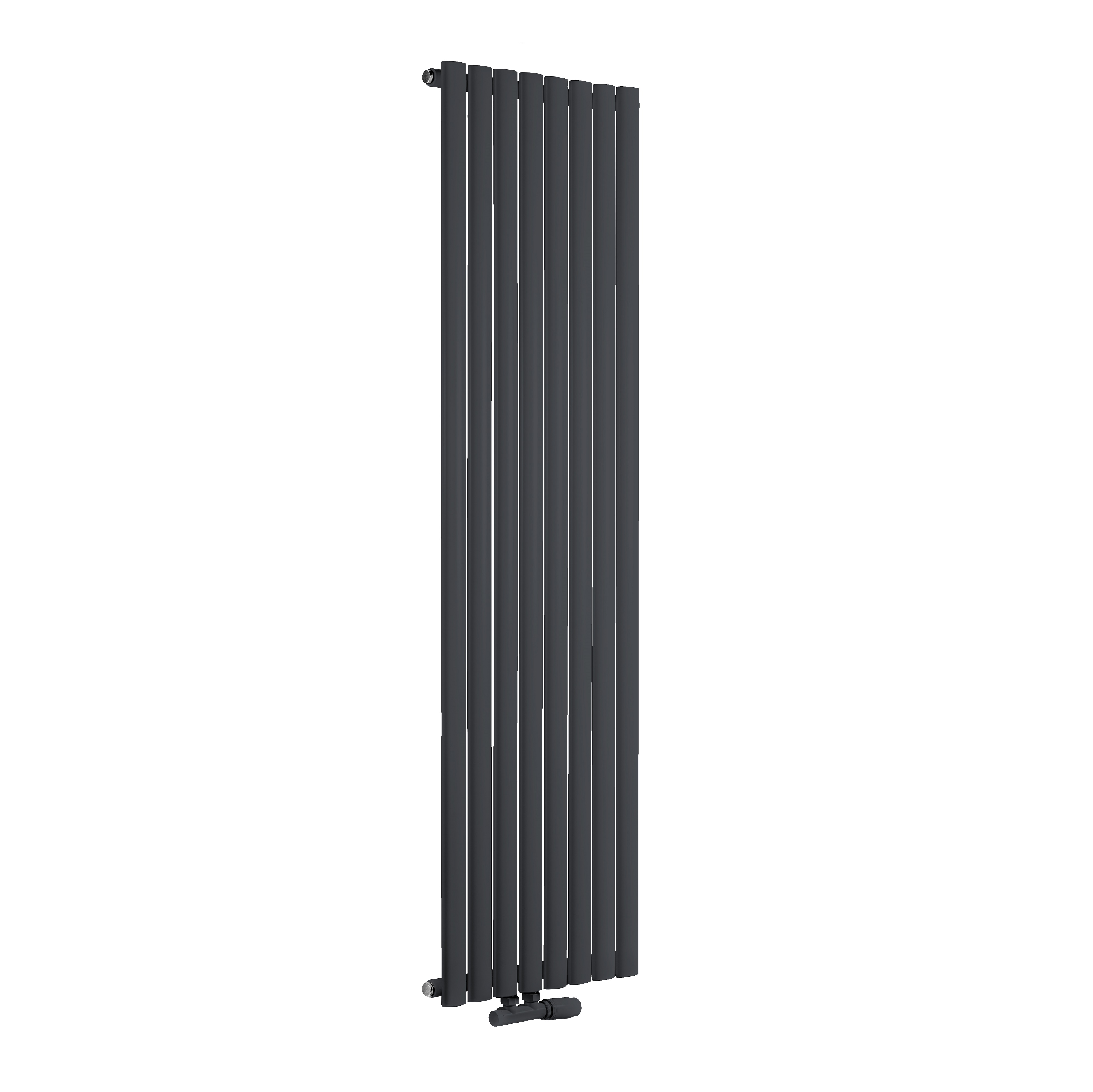 Luxrad Fortuna Pojedyncza grzejnik dekoracyjny 200x58,4 cm podłączenie dolne antracyt FOR20005847016ZDC