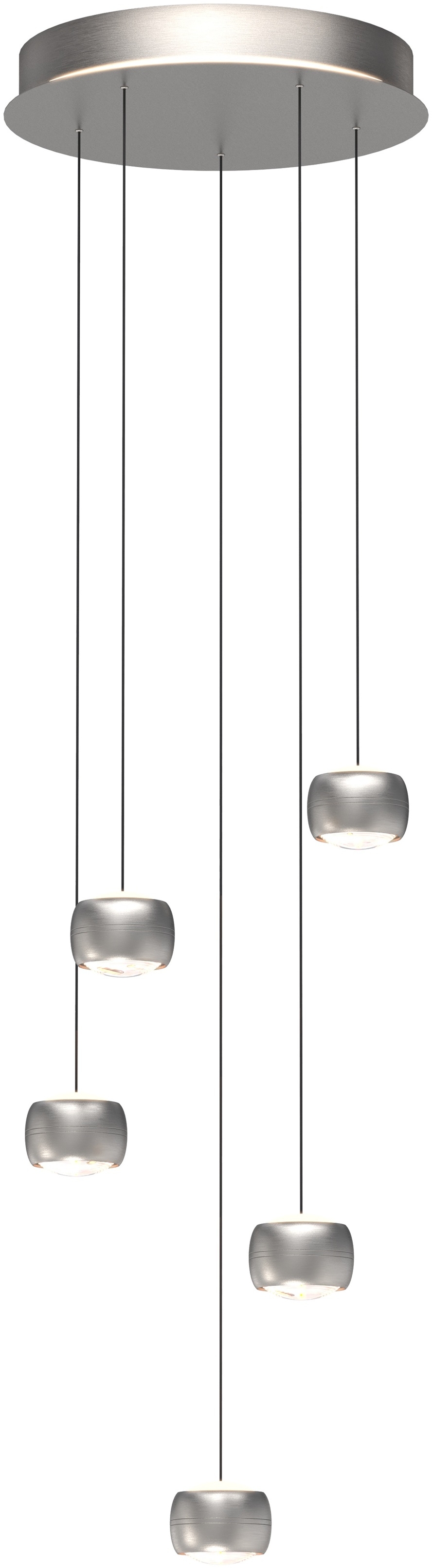 Aviano Quiberon lampa wisząca 27 W srebrna-szampan 5039-503