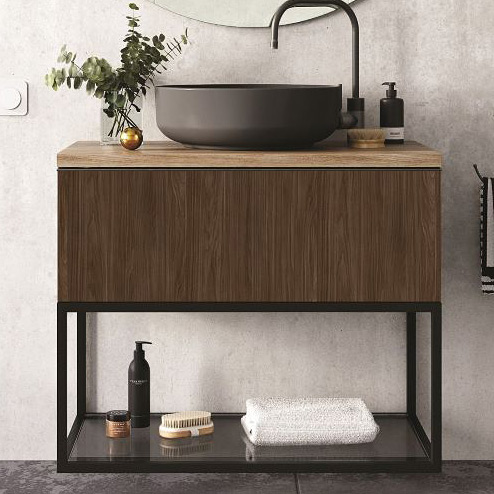 Elita Look szafka 80x44,9x28,1 cm podumywalkowa wisząca orzech lincoln RE010803027060