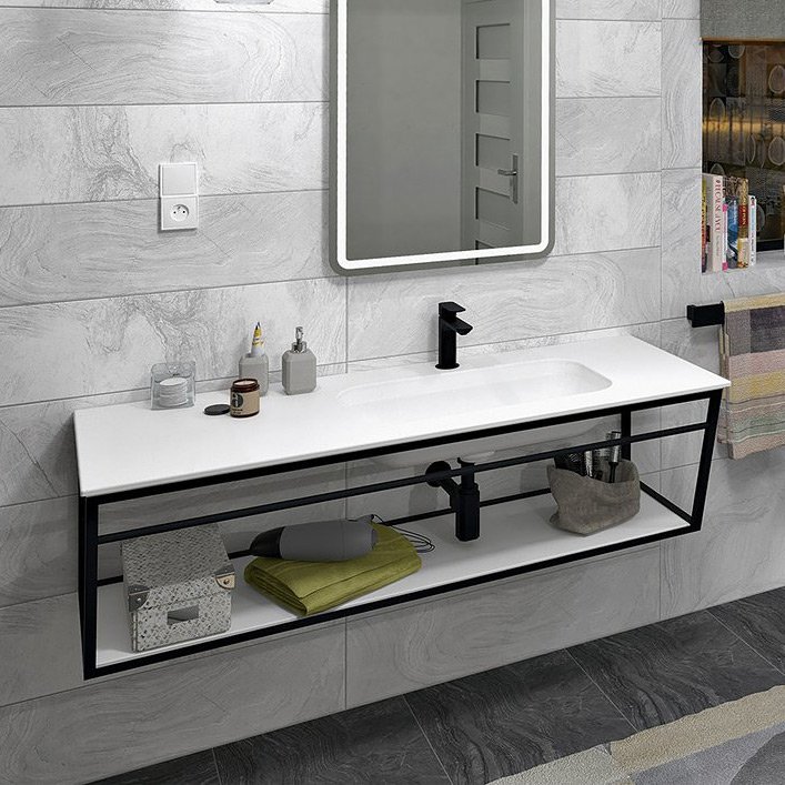 Sapho Aruba umywalka 140x51,5 cm meblowa prostokątna prawa biały mat AR140-B1R