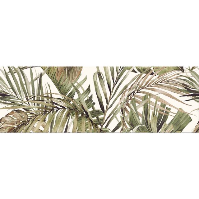 Płytka ścienna inserto HOME JUNGLE 2 wzory white mat 40x60 gat. I