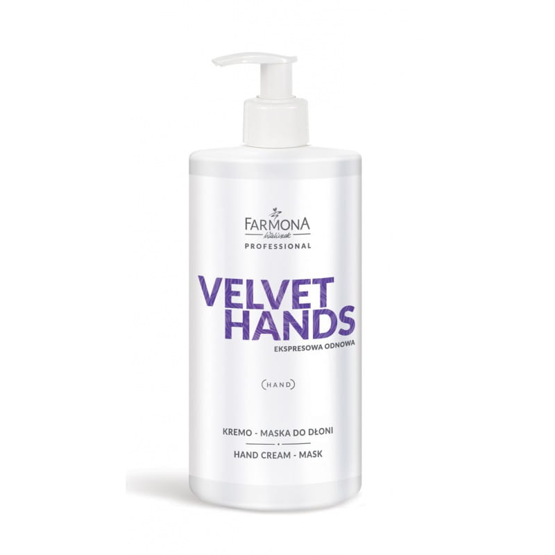 WYPRZEDAŻ 14 Ekspresowa odnowa kremo-maska do dłoni Farmona Velvet Hands 500 ml