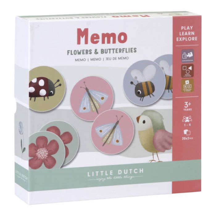 Little Dutch Gra Memory Flowers & Butterflies - 4758