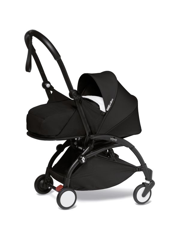 Babyzen Yoyo 2 - wózek głęboko-spacerowy z zestawem dla noworodka-Black/ Czarna rama