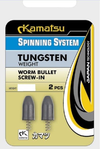 Konger Ciężarki Wolframowe Bullet Worm Wkręcane 14g