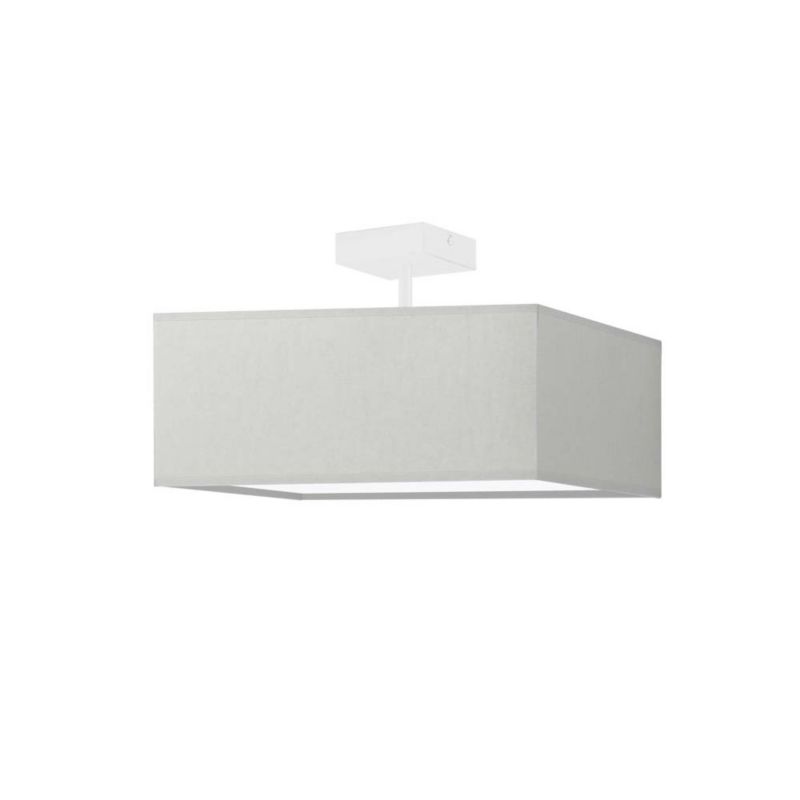 Lampa wisząca Volta Light Factory żyrandol plafon z abażurem kwadrat Jasny szary MOTO 1szt.