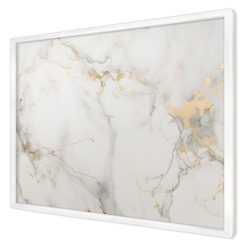 Ozdobna tablica magnetyczna Wallfluent 70x50 Delikatna elegancja w białej ramie 1szt
