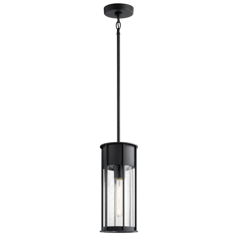 Lampa sufitowa zewnętrzna Kichler Camillo czerń strukturalna 1 x E27 x 20W IP44 wym: 140,7 x 15,2 x 15,2 cm - 1 szt.