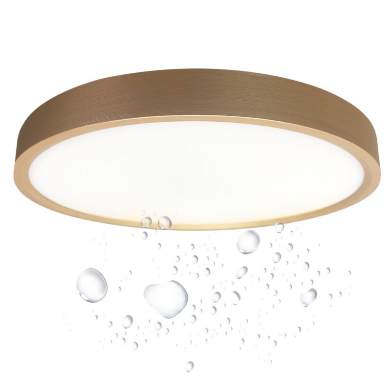 Plafon sufitowy LED hermetyczny LL NORIK 18W kolor złoty okrągły IP44 27cm (66950) 1 szt.