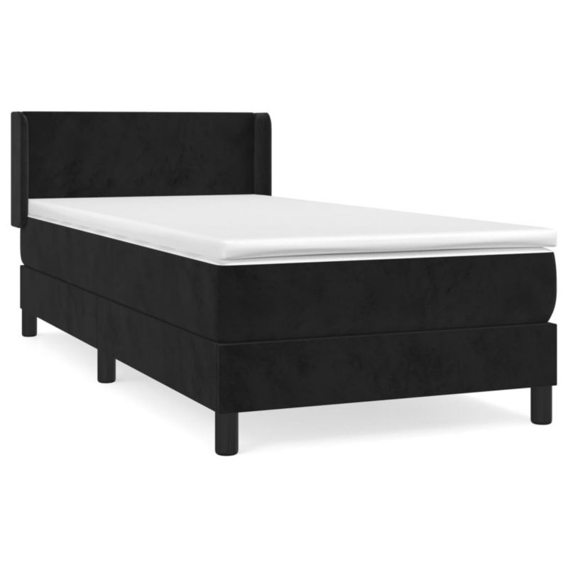 Łóżko kontynentalne WaszeMeble 90x200 cm czarne WM-3130819 1 szt.
