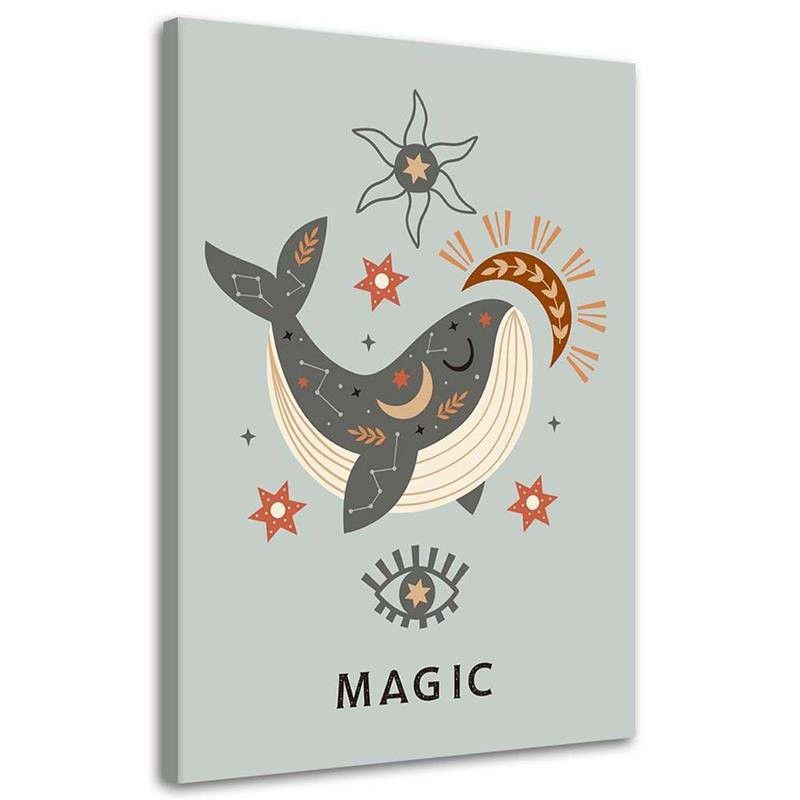 Obraz na płótnie Feeby Magiczny wieloryb 30x45cm 1szt