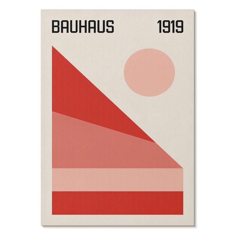 Nowoczesny Plakat na Płótnie Tulup 42x59,4 cm (A2) Bauhaus 1919 Do salonu, biura, sypialni 1 szt.