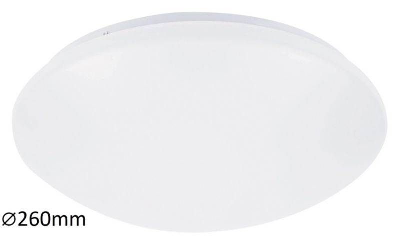 Plafon sufitowy lampa Rabalux Lucas biały LED 12W 4000K 900lm łazienkowy IP44 wym: 9 x 26 x 26 cm metal - 1 szt.