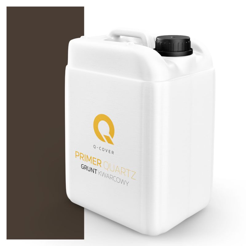 Grunt Kwarcowy pod Tynk Dekoracyjny Q-Cover Ciemnobrązowy D821 7.5KG