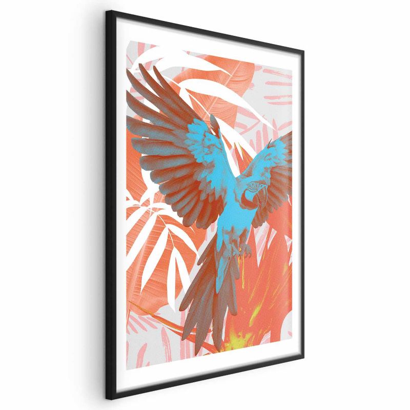 Plakat Artgeist Egzotyczne skrzydła 60x90 cm z ramą czarną 1 szt