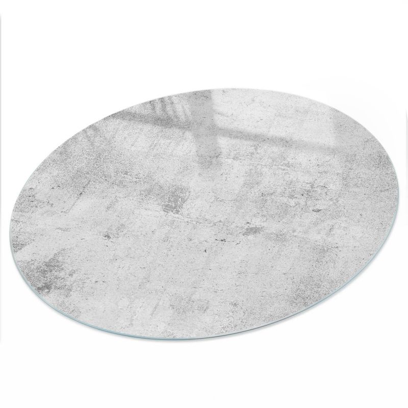 Blat ArtPrintCave fi100 cm Betonowy wzór 1 - Szklany Blat na Stół z Nadrukiem Dekoracyjnym 1 szt.