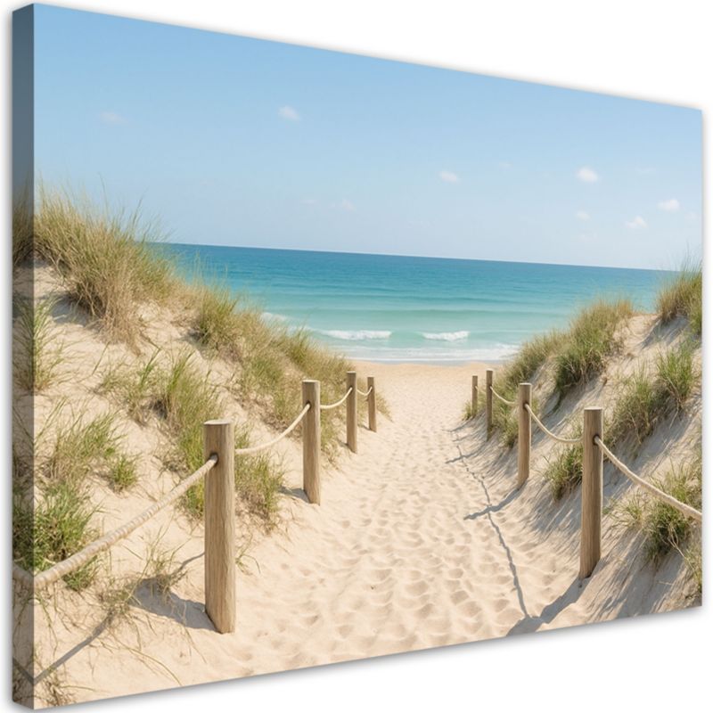Obraz do salonu sypialni kuchni Feeby Ścieżka na plażę Shabby Chic 100x70cm 1szt