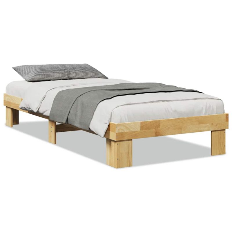 Łóżko drewniane WaszeMeble 75x190 cm brąz WM-851956 1 szt.