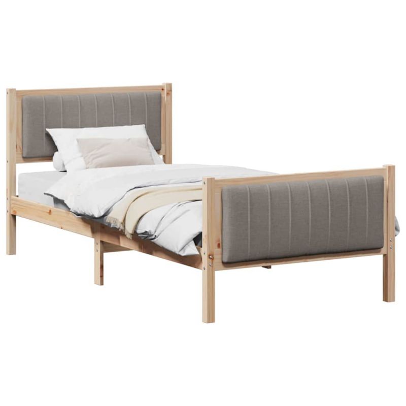 Łóżko Drewniane WaszeMeble 90x200 cm Brązowe WM-878497 1 szt.